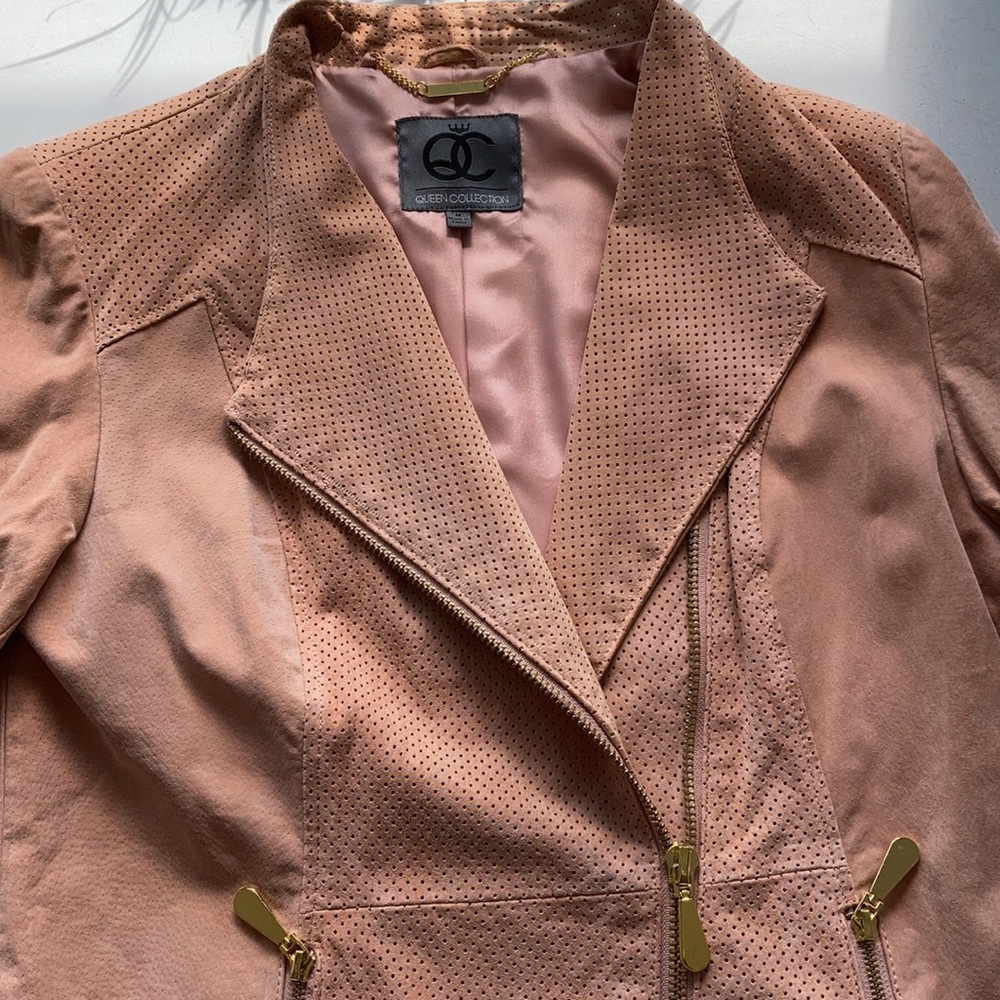 EUC Queen Collection by Queen Latifa Pink Jacket Size Medium